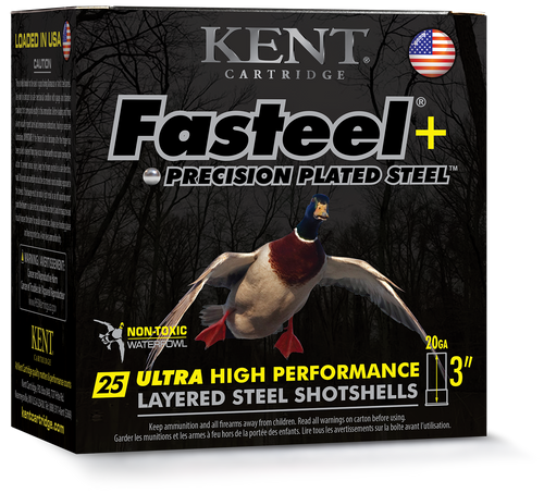 Kent Fasteel+ 20 Gauge shotshell ammunition