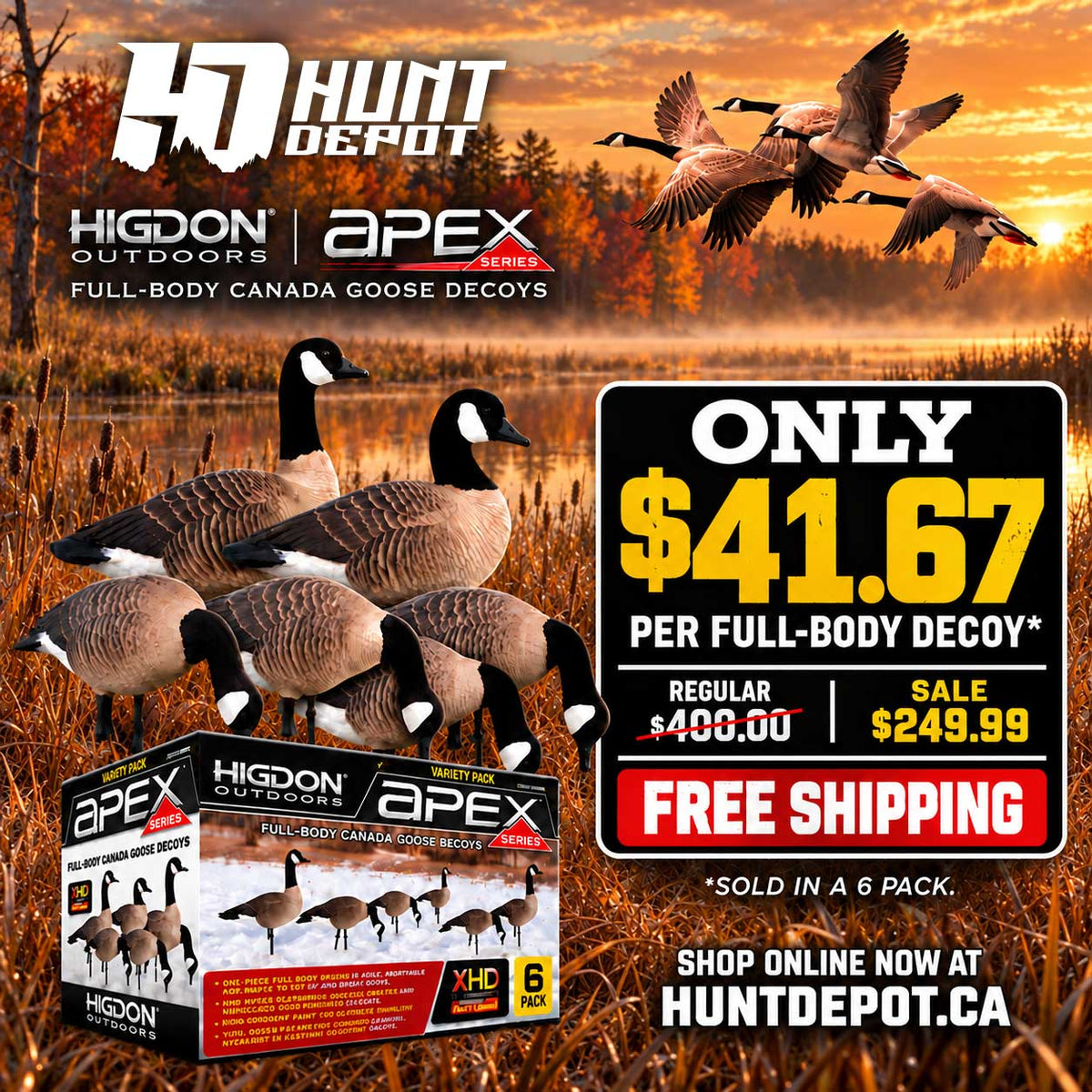 Higdon APEX Full-Size Full-Body-Canada Variety Pack B
