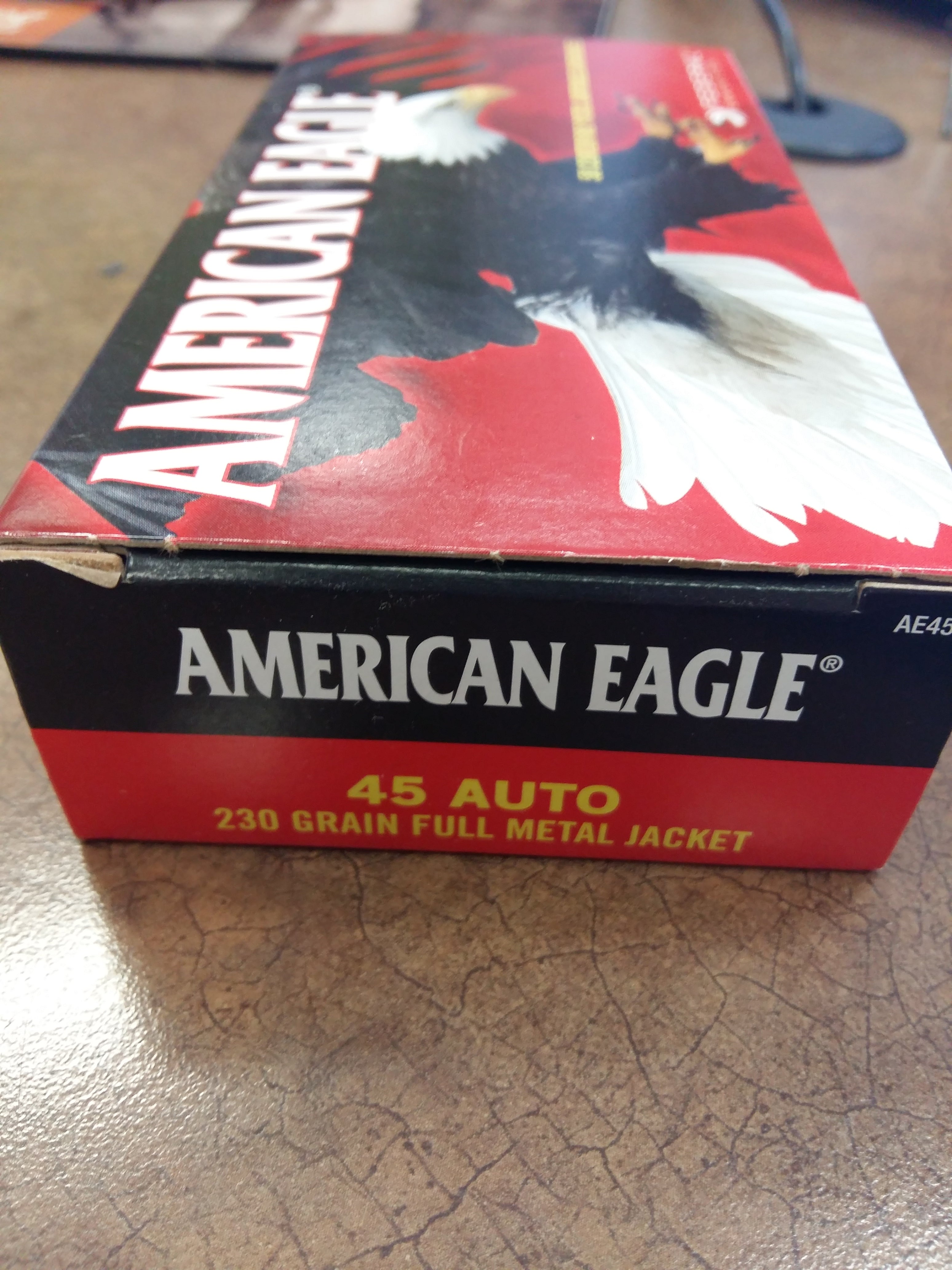 Federal American Eagle Brass 230-Grain .45 ACP 50-Rounds FMJ