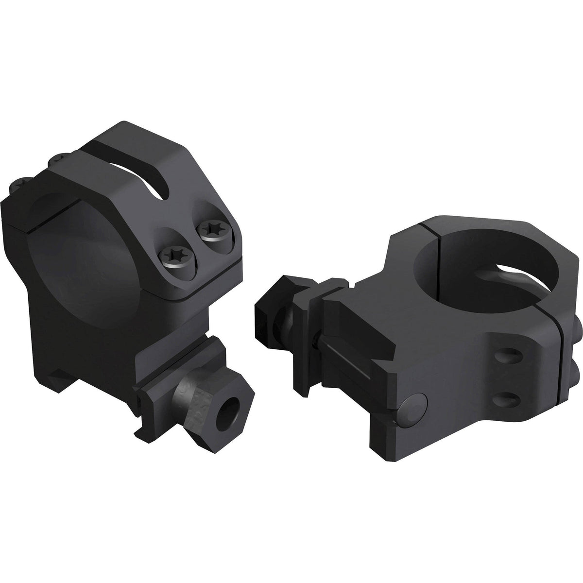 WEAVER 1" MEDIUM STEEL SKELETON MOUNT - MATTE BLACK-High Falls Outfitters