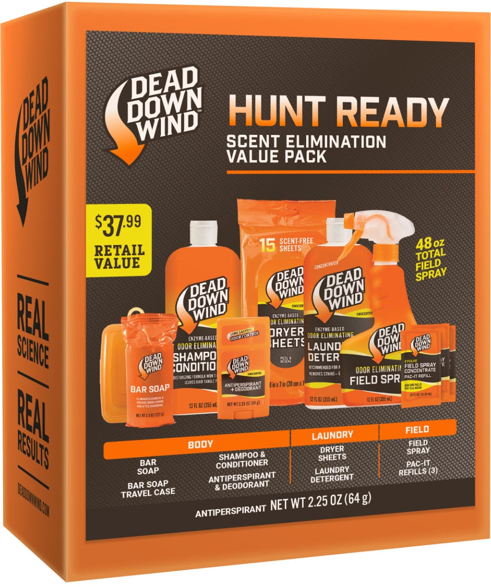 Dead Down Wind Hunt Ready Scent Control Kit – 10 Piece