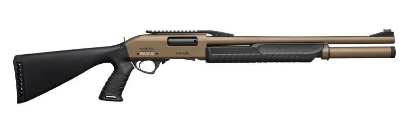 FABARM Martial Cantilever Burnt Bronze 12 Gauge 20" Pump-Action Shotgun