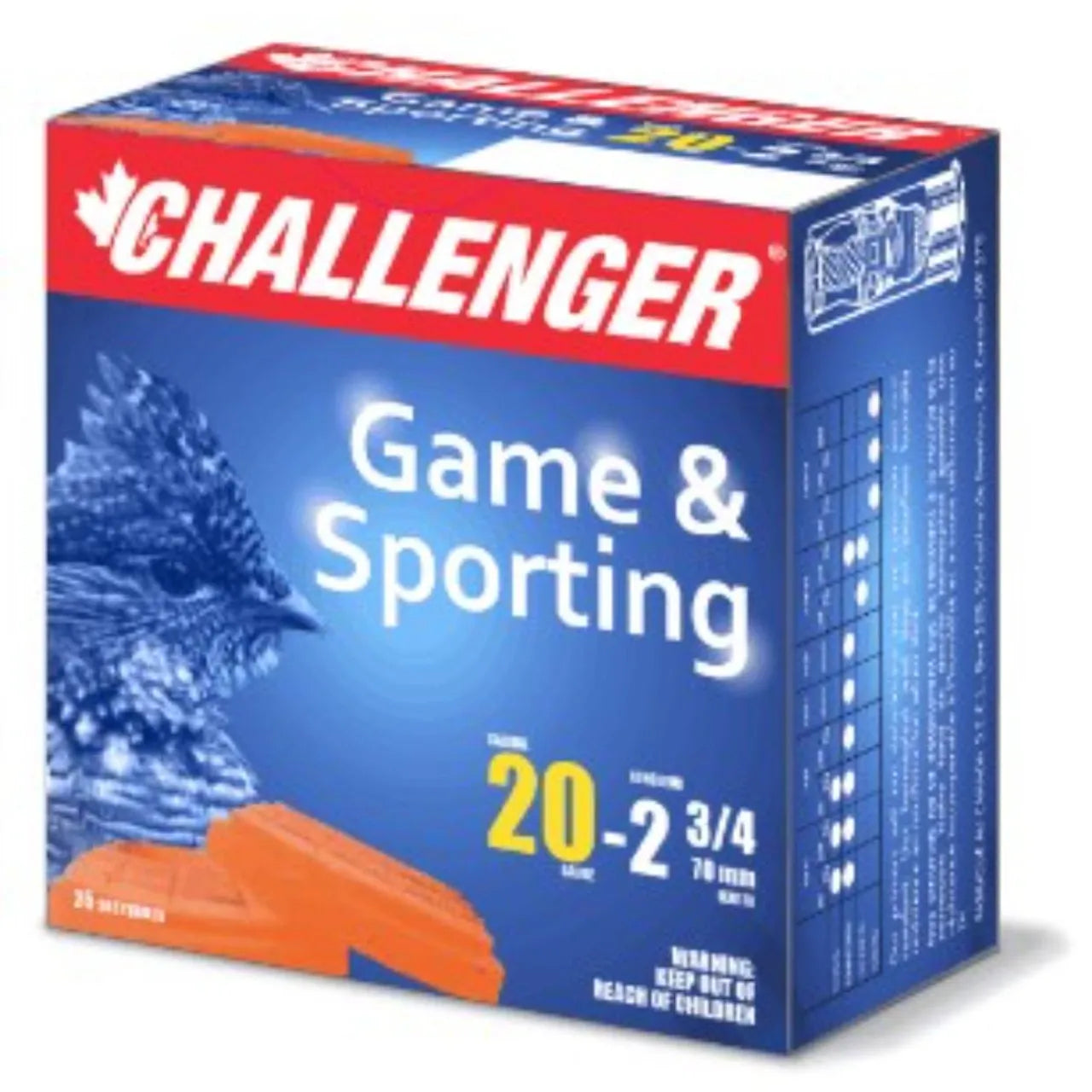 Challenger Game & Sporting 20 Gauge 2-3/4 in 7/8 oz Lead