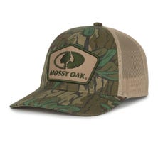 Mossy Oak Greenleaf/Tan Camo Cap
