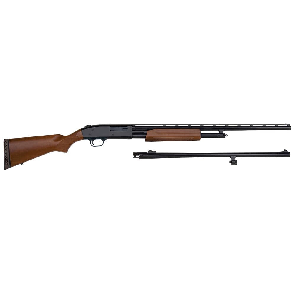 Mossberg 500 Combo 20 Gauge 26" Vent Rib & 24" RS Barrel Blued / Wood Stocks