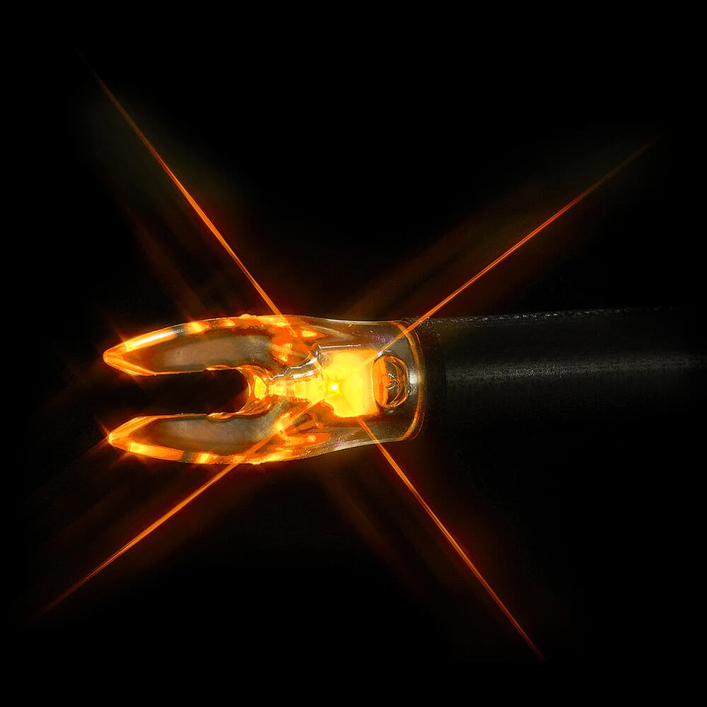 Nockturnal FIT Universal Lighted Nocks - Orange - 3 Pack