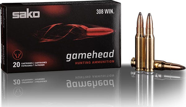 Sako Gamehead .308 Win Soft Point Ammunition – 20 Rounds