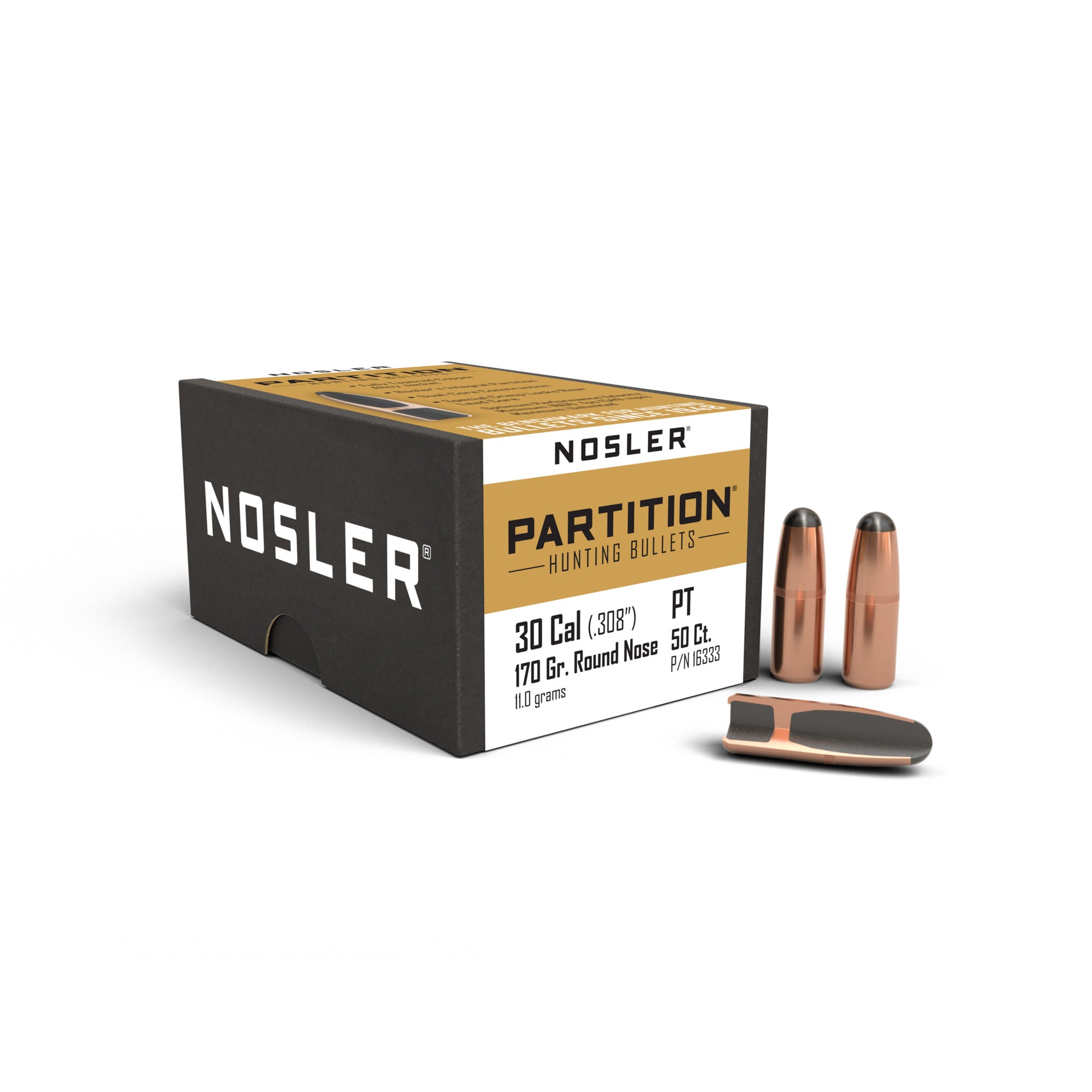 Nosler Partition Rifle Bullet .30 Caliber 170gr 50ct 16333