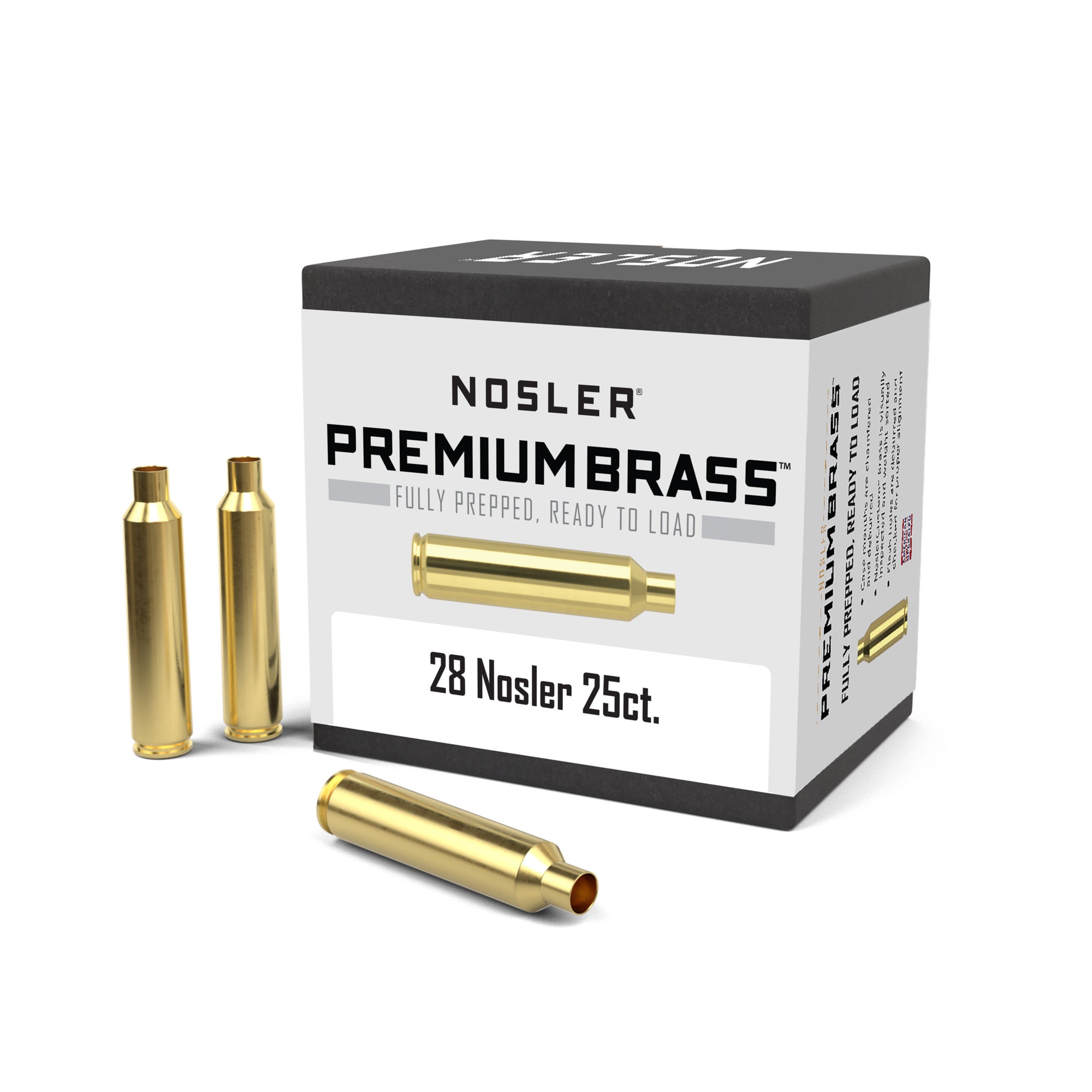 Nosler Custom Rifle Brass .28 Nosler 25ct 10150