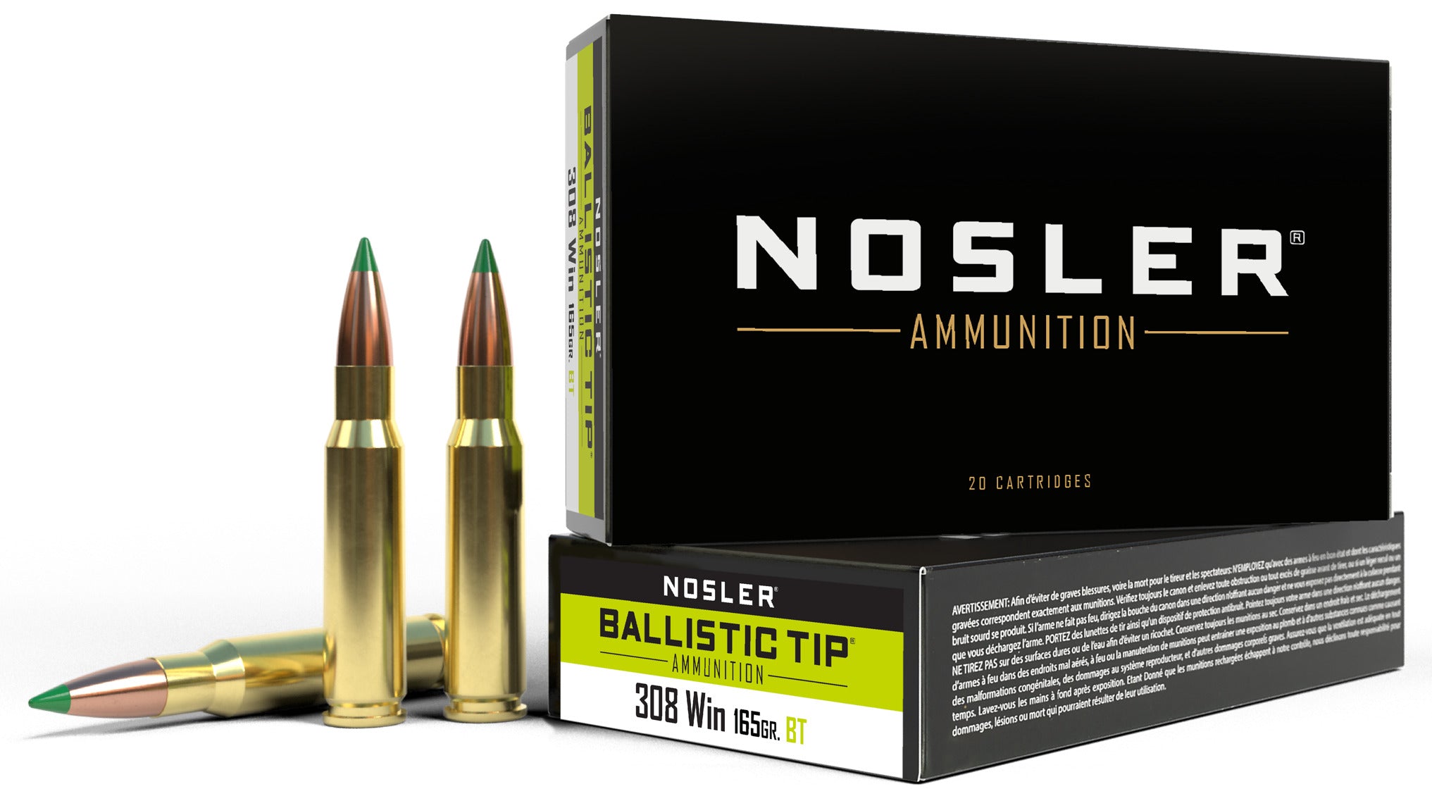 Nosler 40055 270 Winchester 140gr Ballistic Tip, 900 fps, 20/box