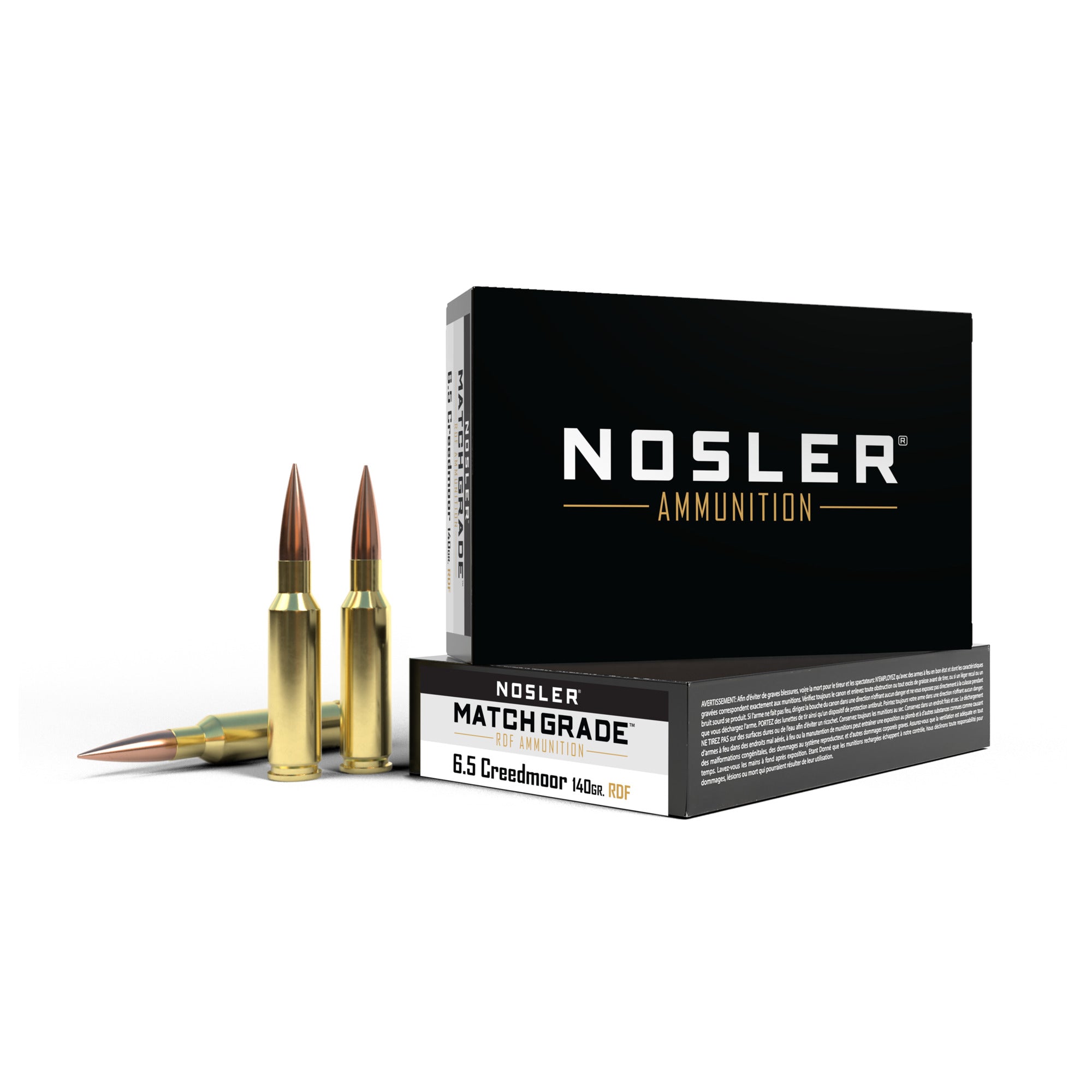 Nosler - 6.5 Creedmoor - 140 Gr - Match Grade - Reduced Drag Factor - 20ct - 60115 Nosler - 6.5 Creedmoor - 140 Gr - Match Grade - Reduced Drag Factor - 20ct - 60115 Nosler - 6.5 Creedmoor - 140 Gr - Match Grade - Reduced Drag Factor - 20ct
