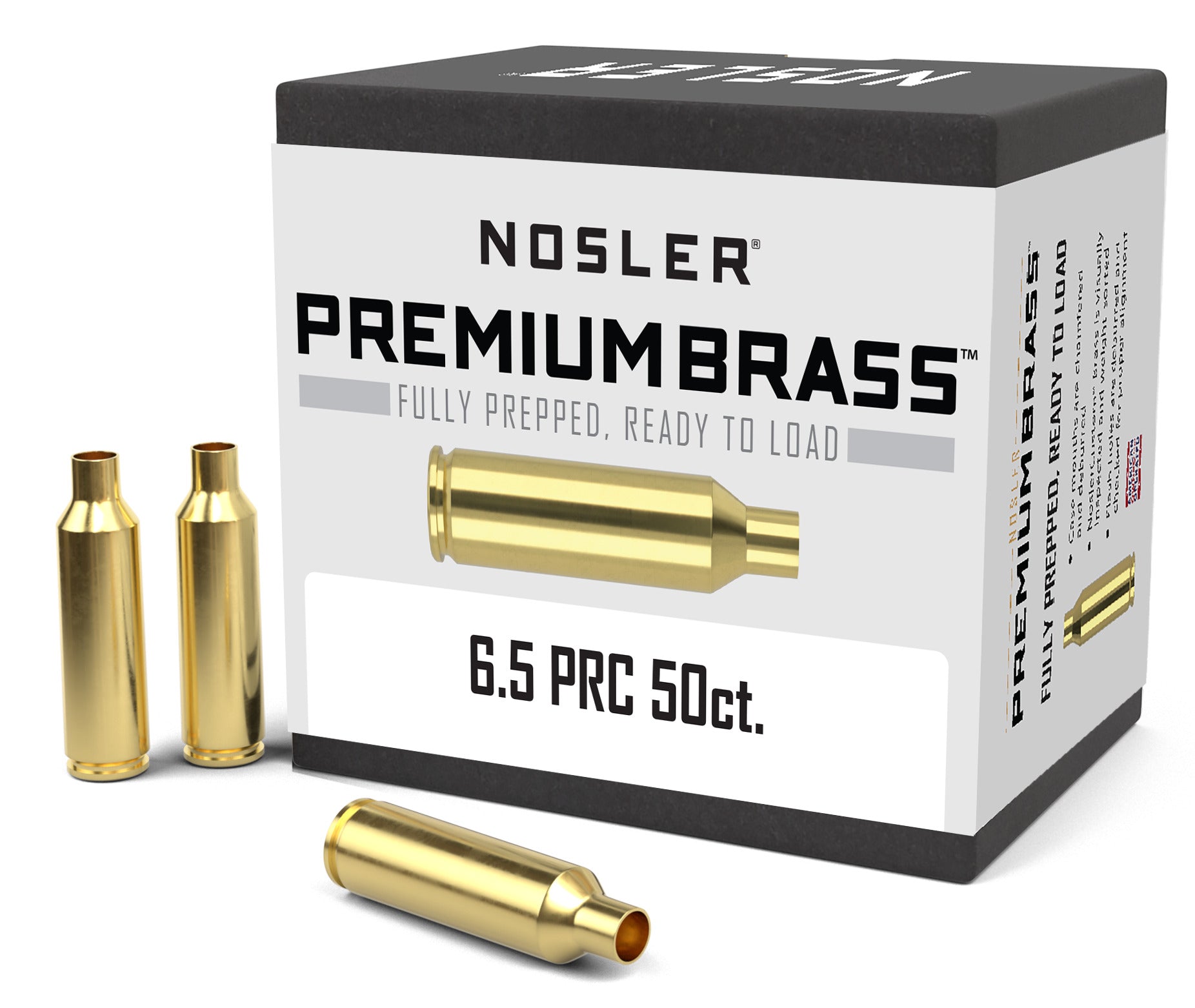 Nosler Custom Rifle Brass 6.5 PRC 50ct 17885