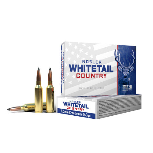 Nosler 40105 WCA Whitetail Country 6.5mm Creedmoor, 140g SB SP, 20 Rnd
