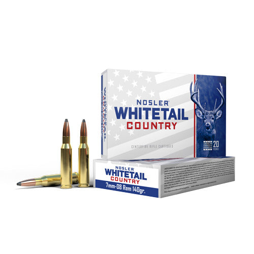 Nosler 40115 WCA Whitetail Country 7mm-08 Rem, 140g SB SP, 20 Rnd