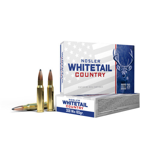 Nosler 40120 WCA Whitetail Country 308 Win, 165g SB SP, 20 Rnd