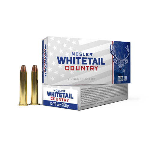 Nosler 40145 WCA Whitetail Country 45-70 Govt 300g SW, 20 Rnd