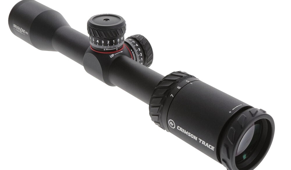 Crimson Trace Brushline Pro 2-7x32 BDC Rimfire Rifle Scope - black rifle scope