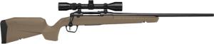 Savage Arms Axis 2 XP 6.5 Creedmoor 22" Bbl FDE Synthetic W/ Bus 3-9X40 Bolt A
