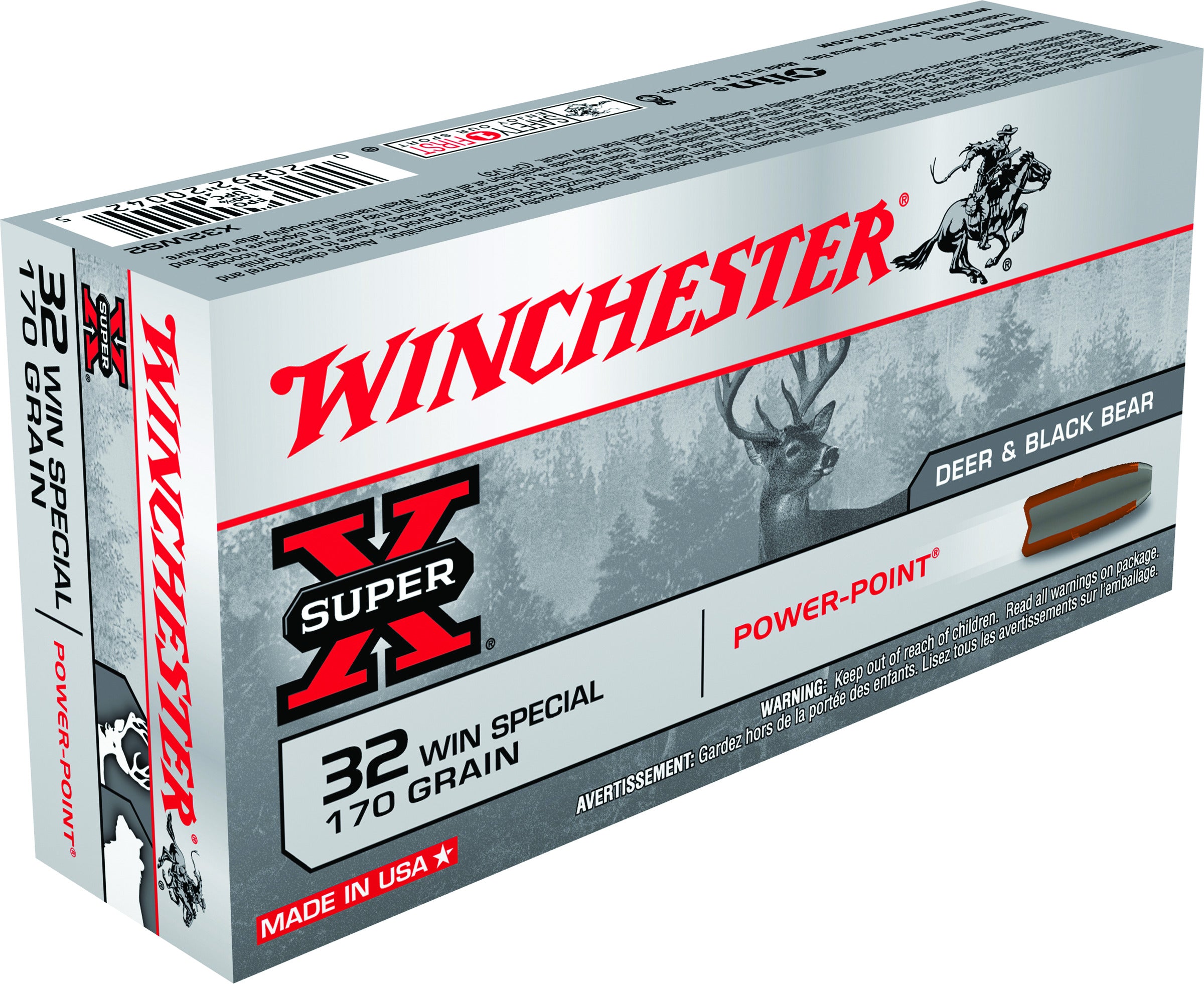 WINCHESTER SUPER X .307 WIN  180 GR POWER-POINT  20 RDS