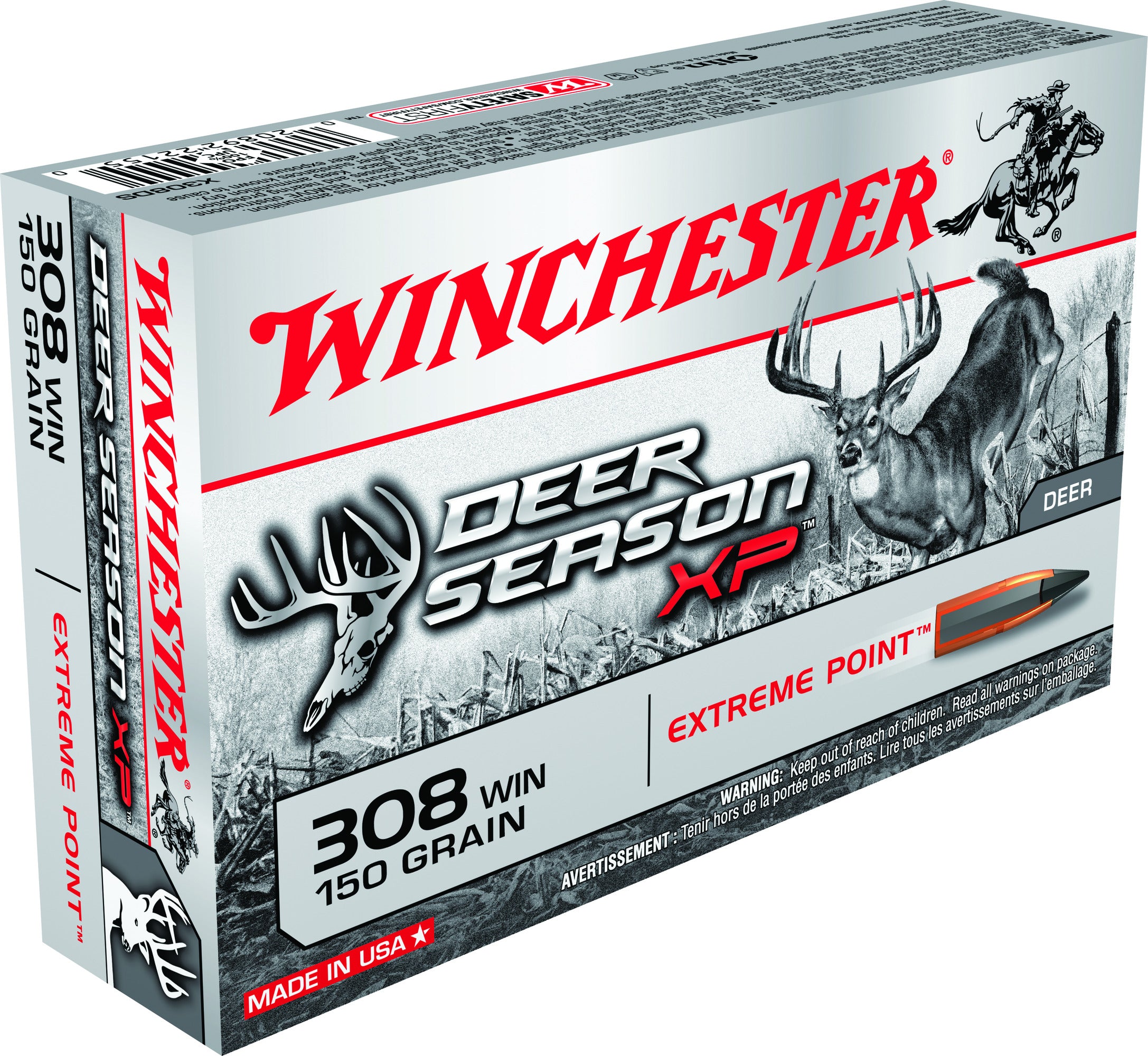 WINCHESTER DEER SEASON XP 308 WIN 150 GR - extreme point