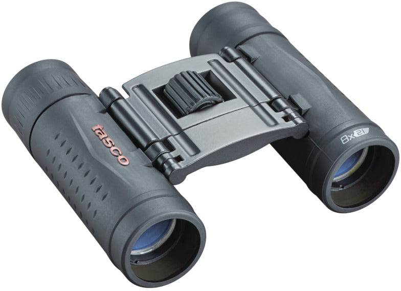 Tasco 8x21 Essentials Roof Prism Binocular, 7.3 Degree Angle of View, Black