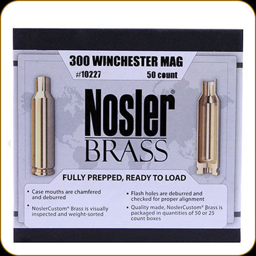 Nosler 300 Win Mag Premium Brass (50ct)