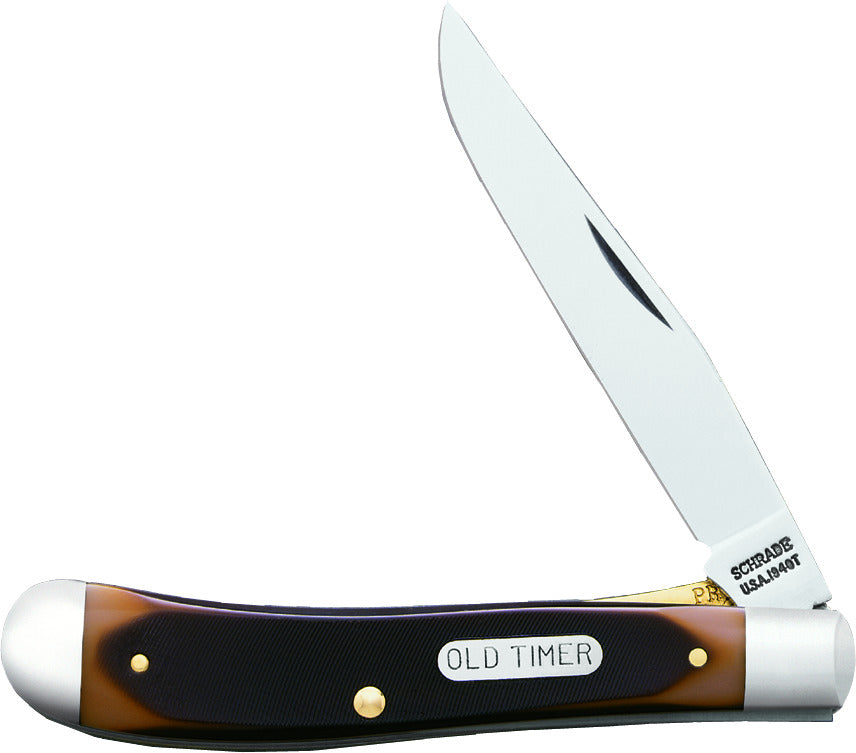 Old Timer Gunstock Trapper Lockblade Folding Pocket Knife
