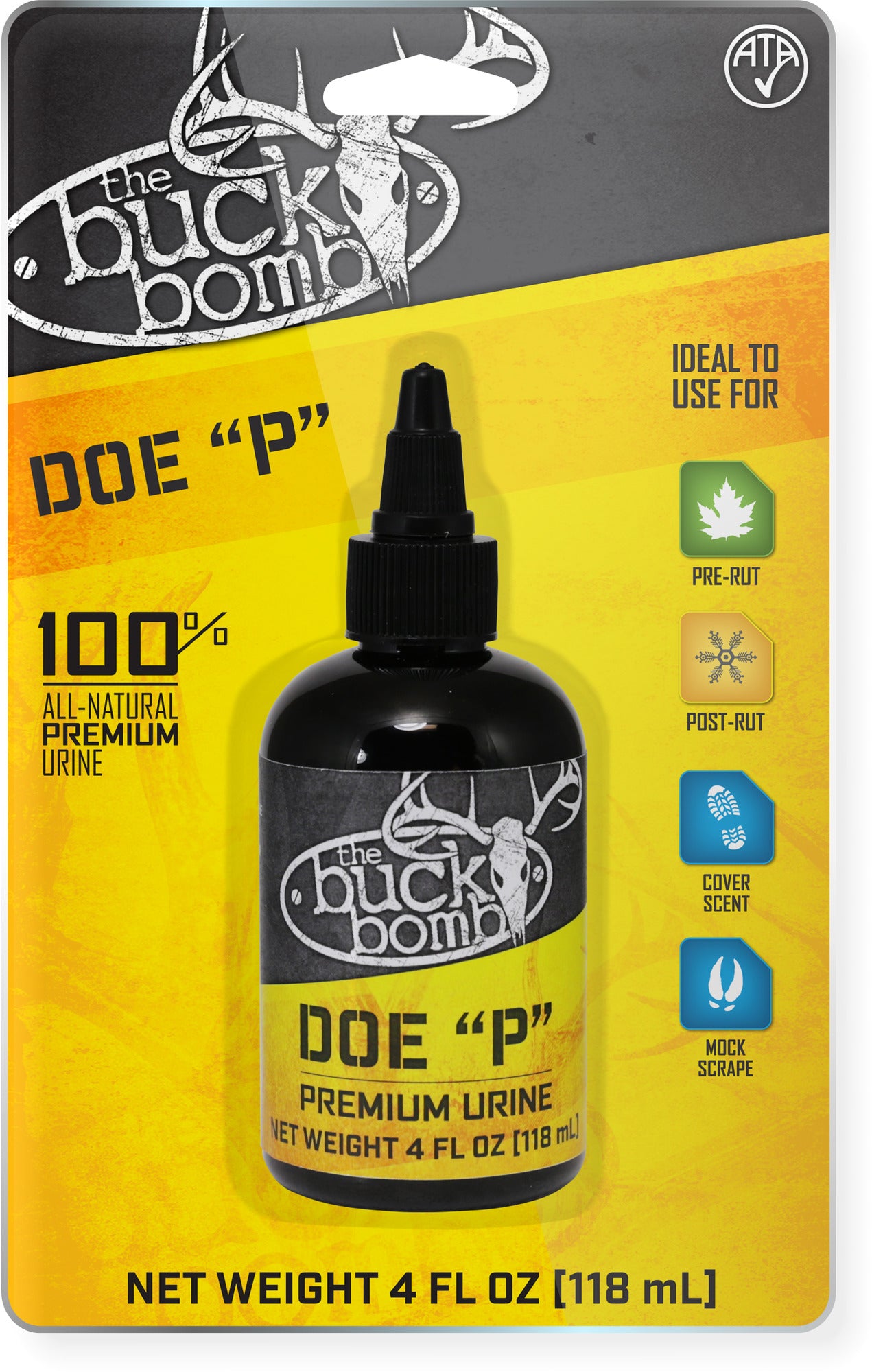 Buck Bomb Doe P Liquid with Wicks - 4 Oz