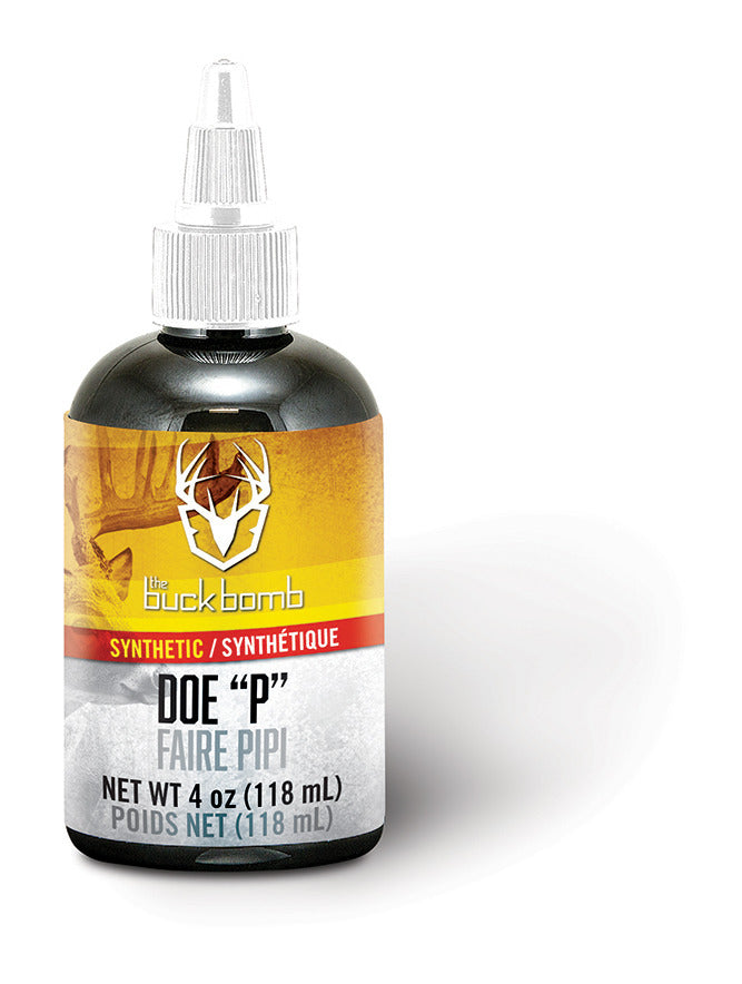 Buck Bomb Synthetic Doe P, Liquid, 4oz w/ 4 wicks