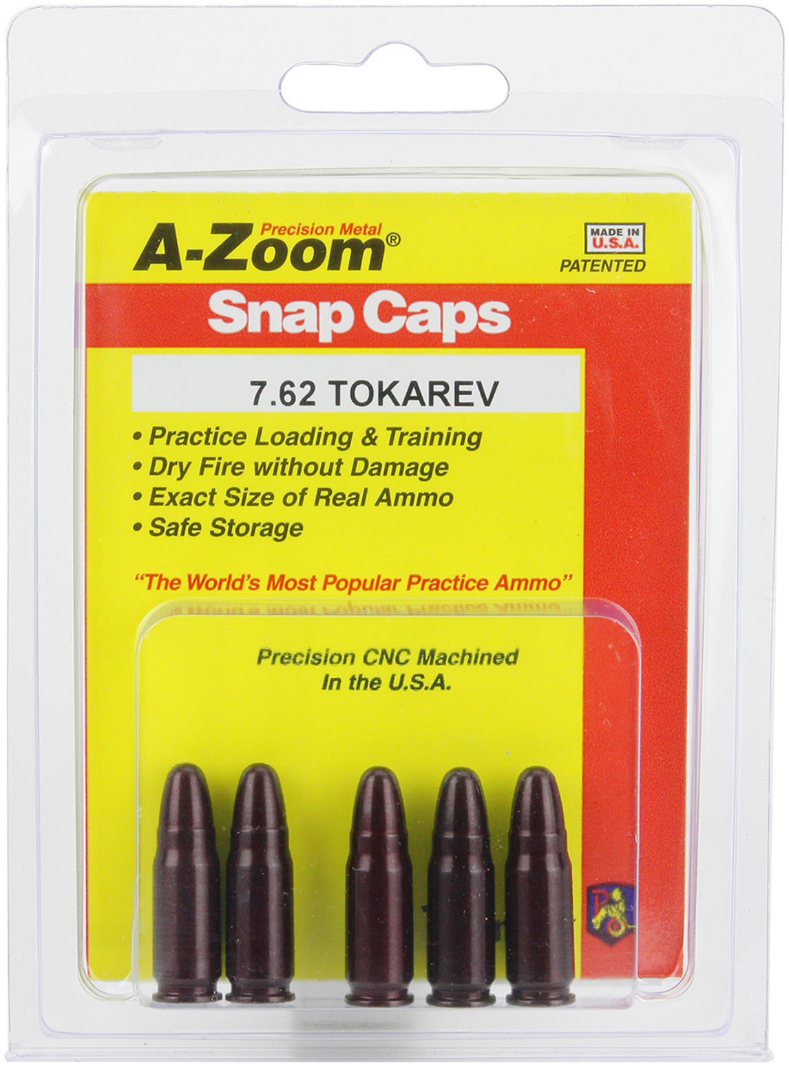 A-Zoom 15133 Rifle Snap Cap, 7.62 - 5 pack