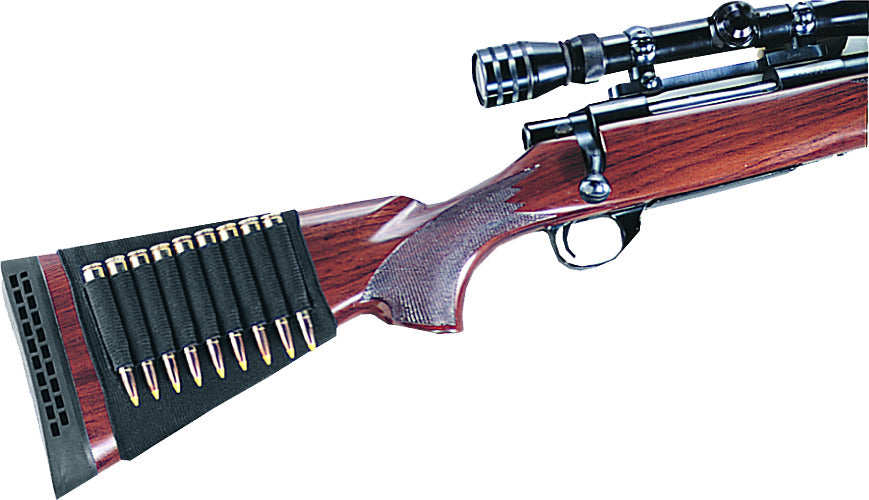 Uncle Mikes 88481 Buttstock Shell Holder Kodra Rifle Open Style Black