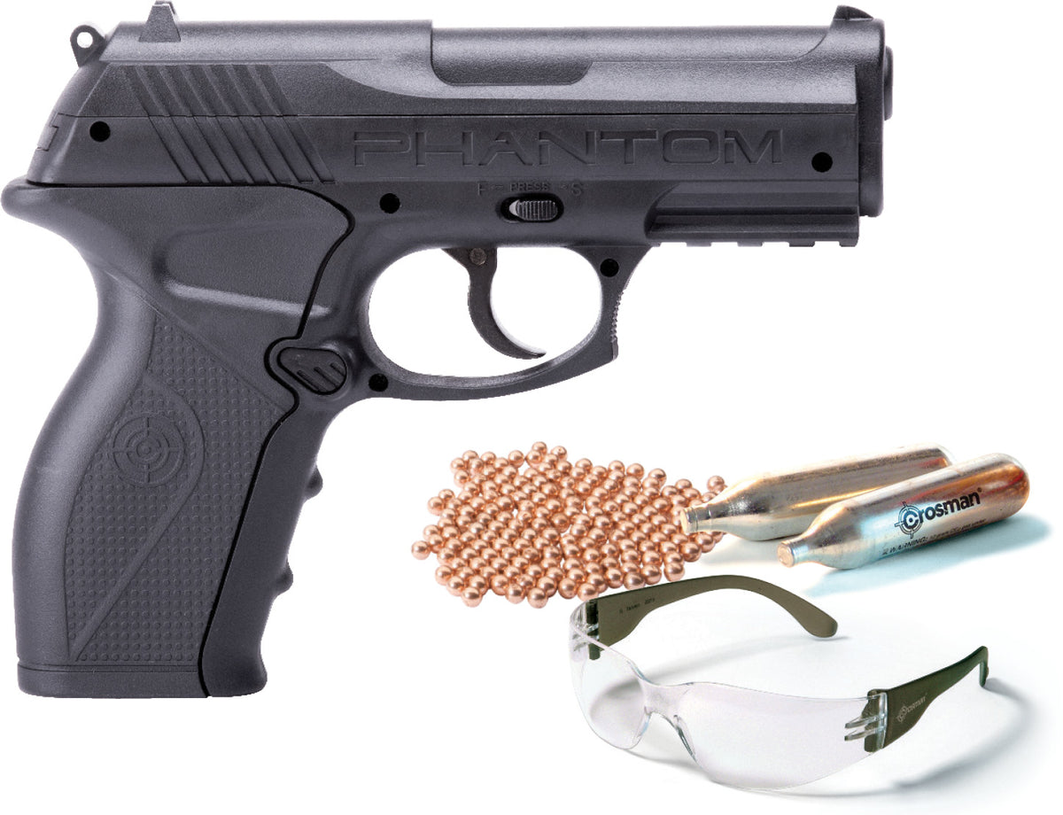 Crosman Phantom P10KT CO2 BB Air Pistol Kit 0.177