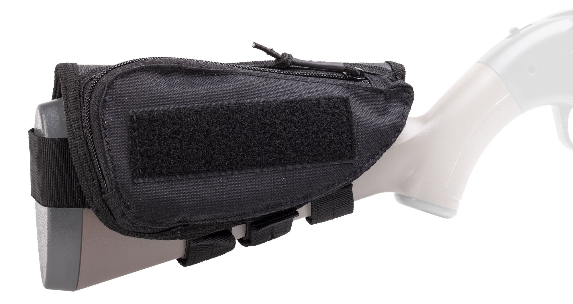 Crosman CRSPKT Rifle Stock Pouch Kit Fits Most Traditional Stocks Velcro Strap and Metal Target, Black
