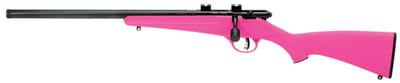 Savage Arms Rascal FLV/SR Single Shot Left Hand/HB .22 Lr Pink Synthetic Stock