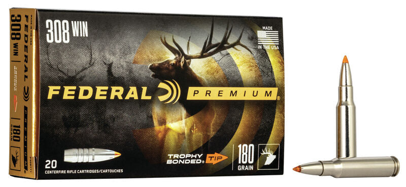 Federal P270TT1 Premium VitalShok Rifle Ammo 270 WIN Trophy Bonded Tip 130 Grains 3060 fps 20 Boxed
