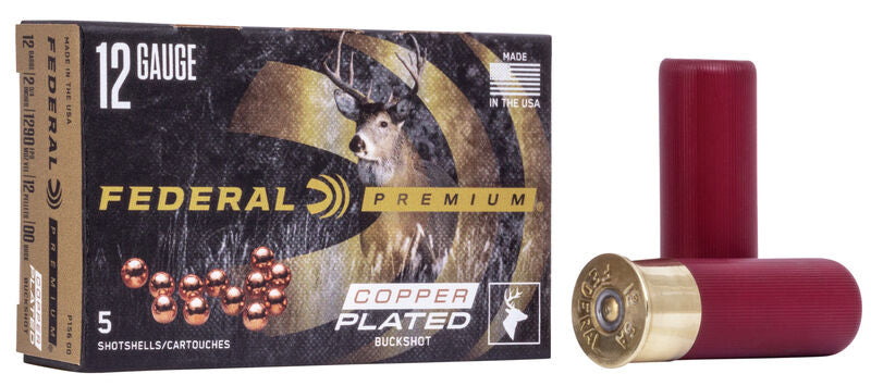 FEDERAL PREMIUM- 12GA, 2 3/4, 00 BUCK, 12 PELLET