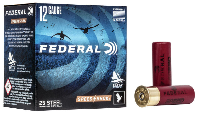 Federal WF142 BB Speed Shok Waterfowl Shotshell 12 GA 3 1 14oz BB 25 Rnd per Box