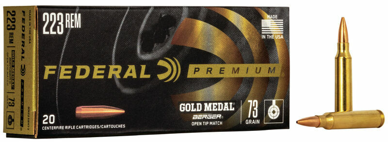 GM223BH73 Gold Medal 223 Remington, 73 Grain - 20 Round Box