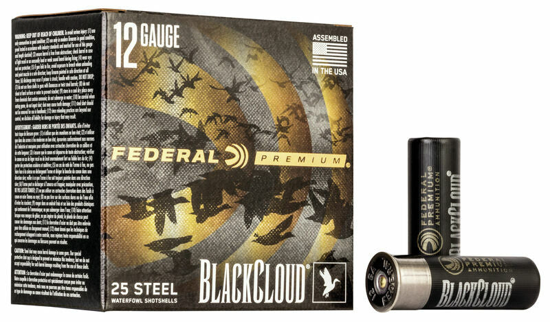Federal PWBX142 BB Black Cloud Waterfowl Shotshell 12 GA 3 114oz BB 25 Rnd per Box