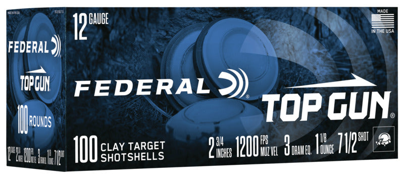 FEDERAL TOP GUN 12GA 1 1/8OZ #8