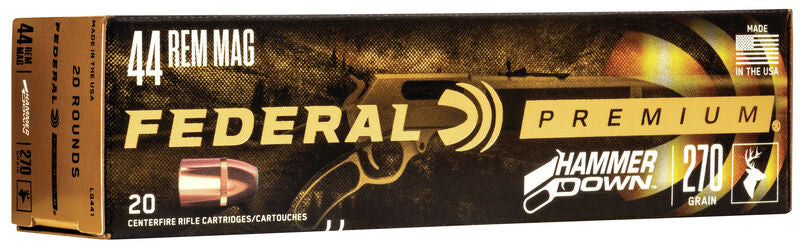 Federal Premiun HammerDown 44 Magnum 270gr Bonded SP - 20 Rounds