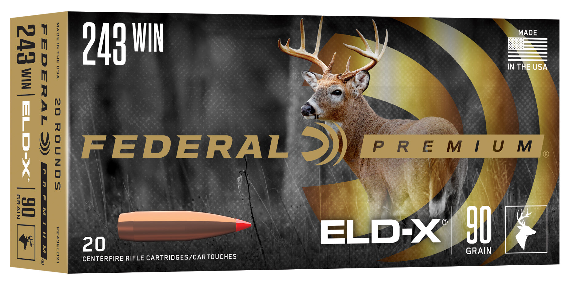 Federal Premium ELD-X Rifle Ammunition 20 Round Box