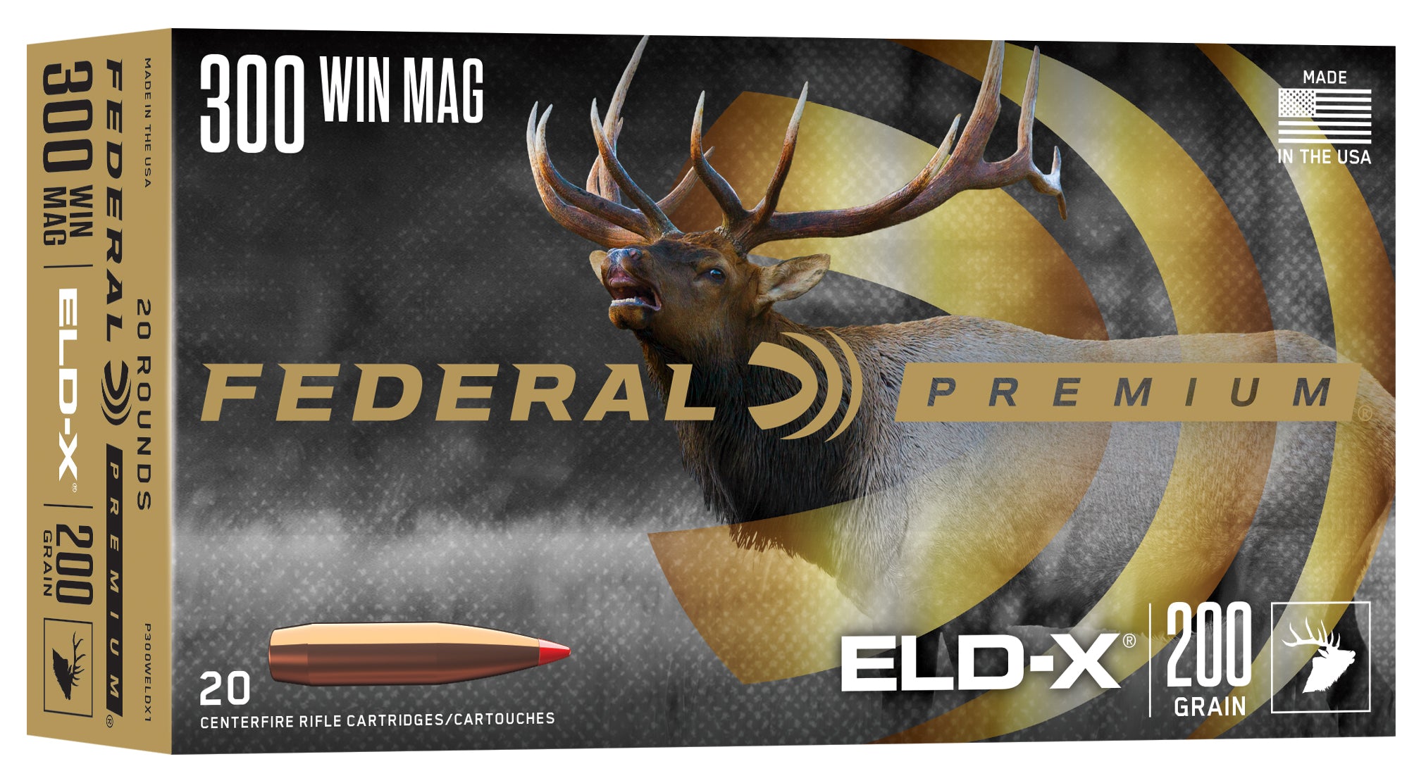 Federal Premium .300 Winchester Magnum ELD-X, 200gr, 20ct