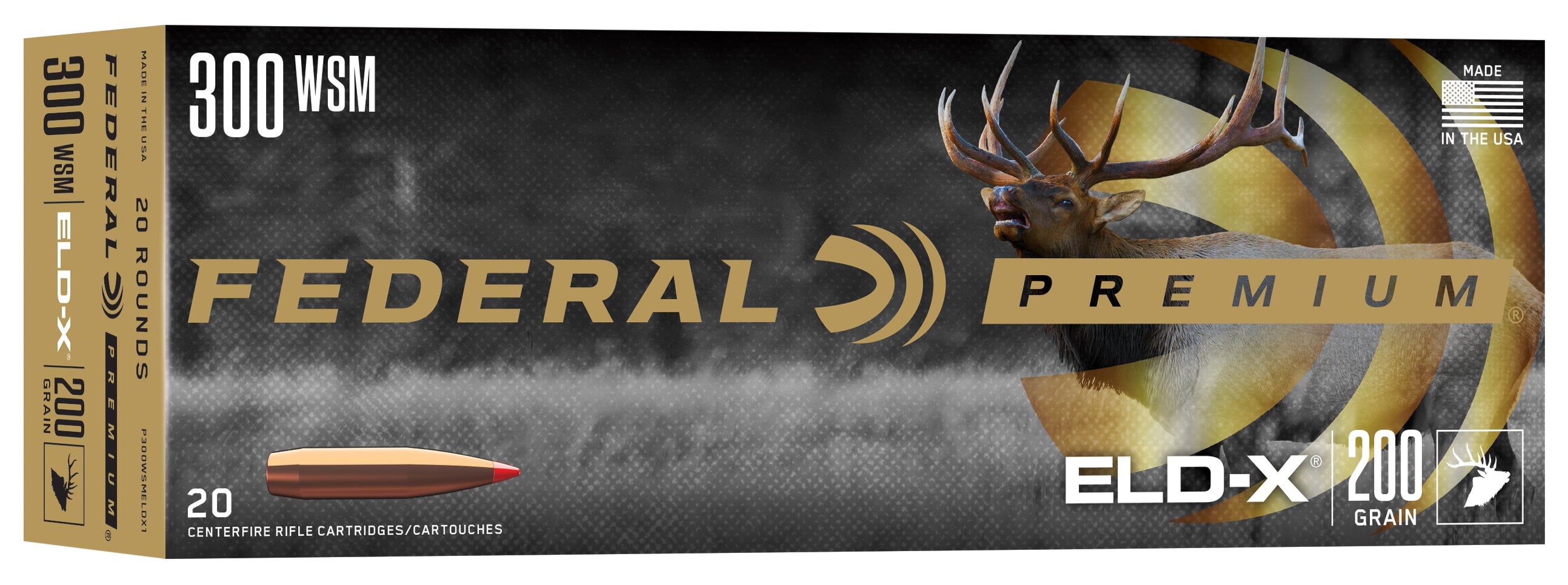 Federal Premium, .300 WSM, ELD-X, 200 Grain, 20 Rounds