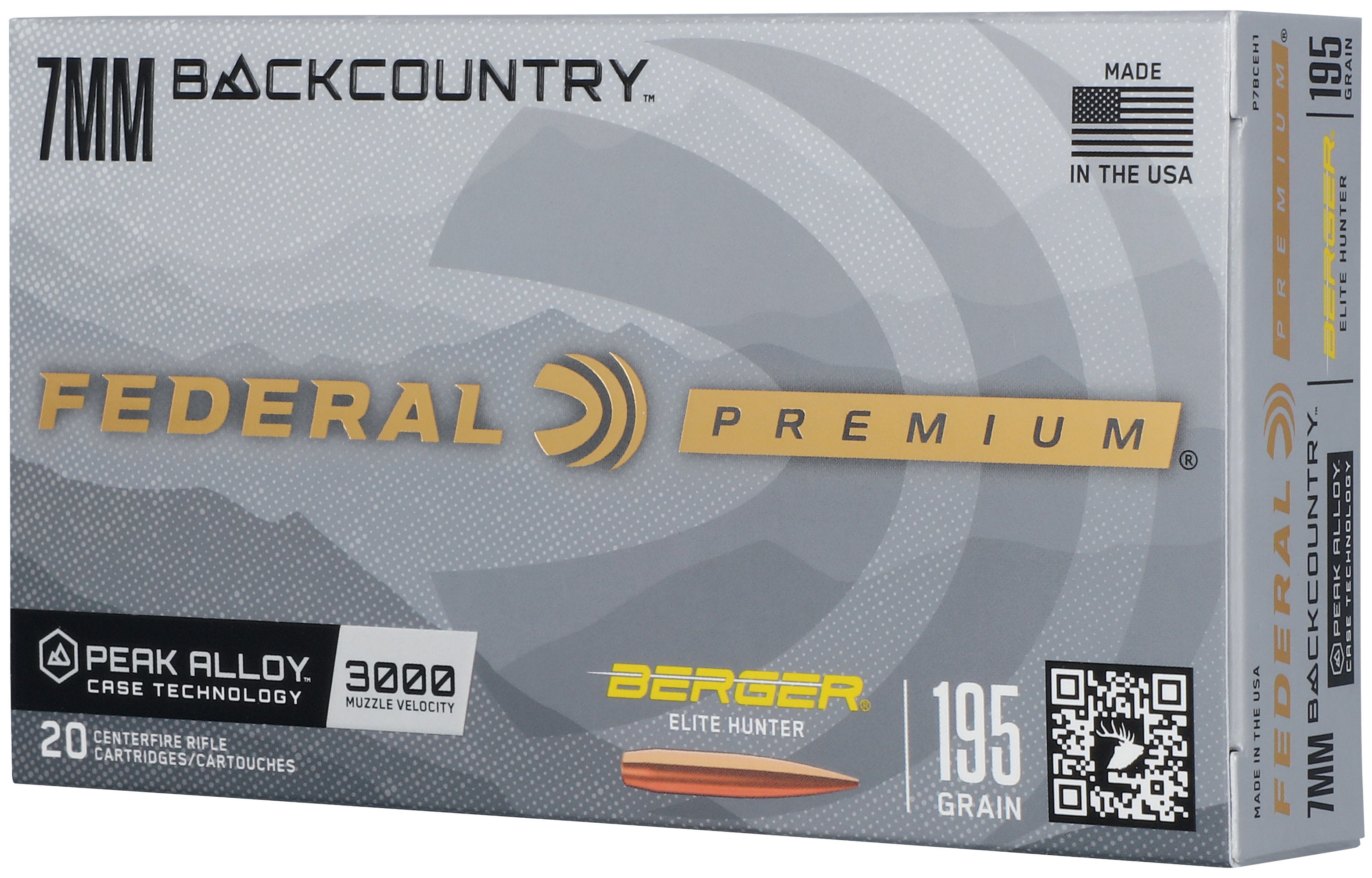 Federal Premium 7MM Backcountry 195Gr Berger Elite