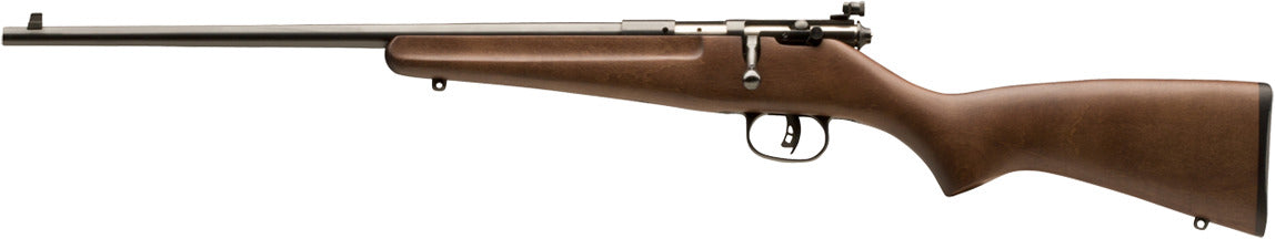Savage 13810 Rascal Youth Bolt Action Rifle 22 LR RH 16125 in Satin Blued Orange Synthetic Stock 1 Rnd AccuTrigger