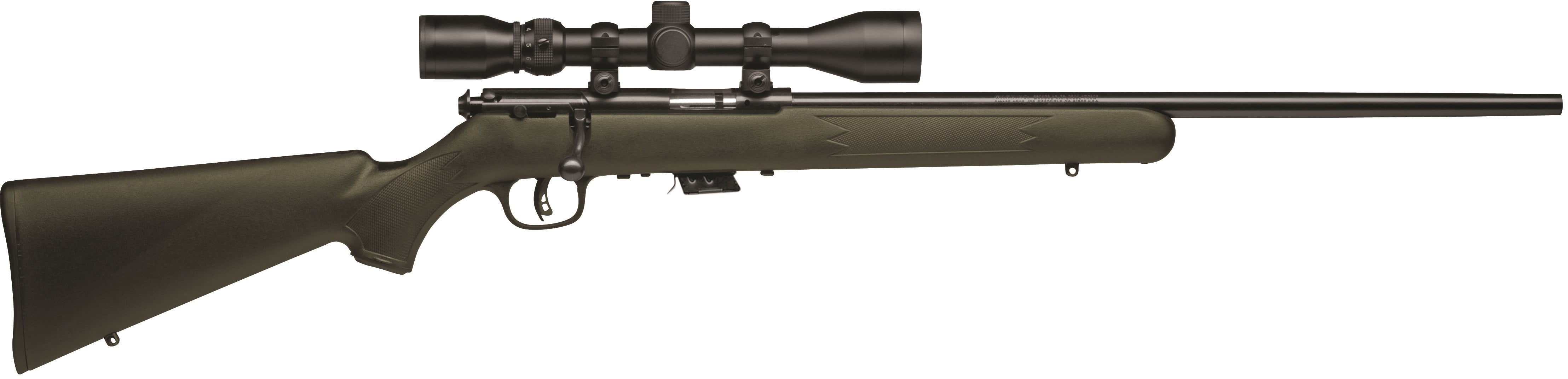 Savage Mark II XP Bolt Action Rifle .22 Long Rifle 21 Barrel 10 Rounds Green Synthetic Stock 3-9x40mm Scope