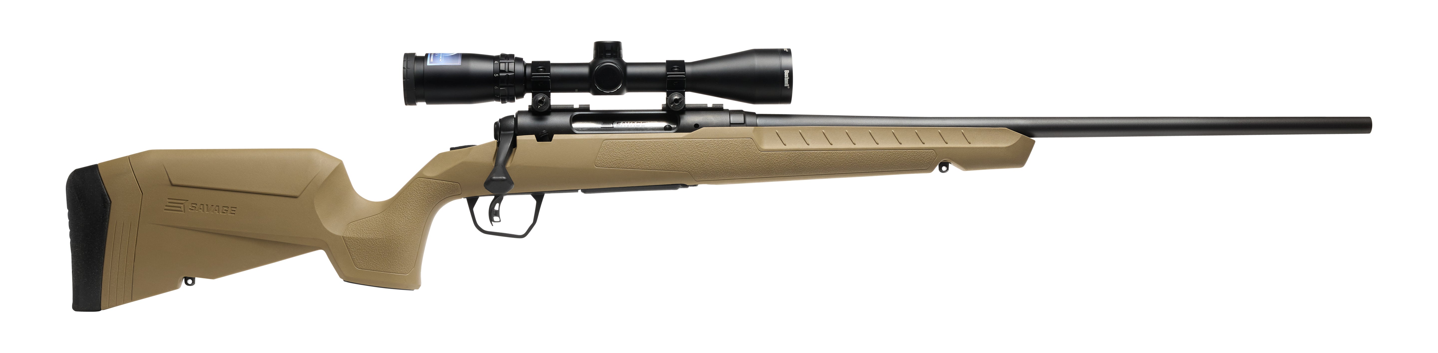 Savage 32162 AXIS 2 XP Bolt Action Rifle 243 Win 22 Bbl FDE Syn Stock 4 Rnd Dm Bushnell Banner 39x40
