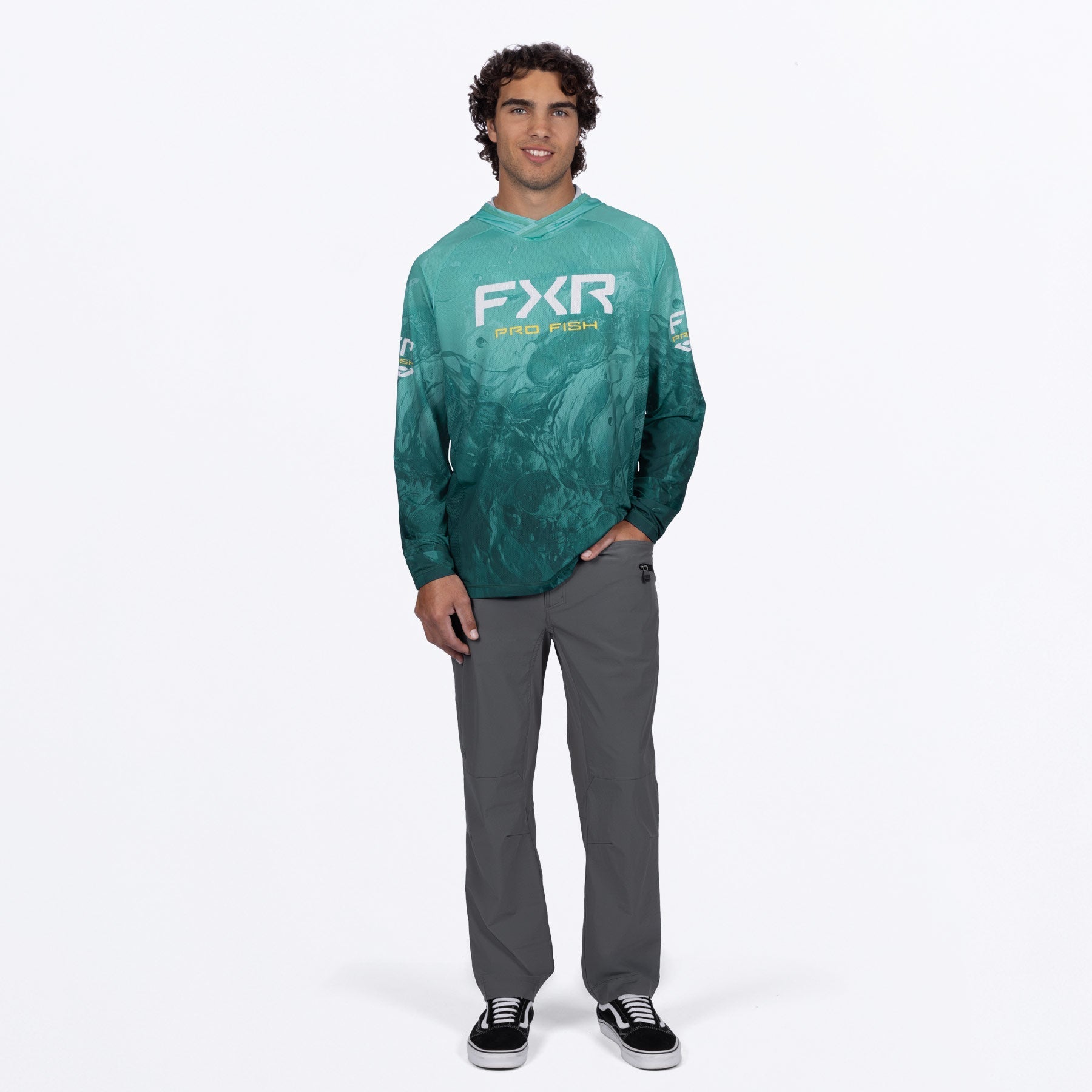 FXR Men's Derby Undertow Air UPF Pullover Hoodie
