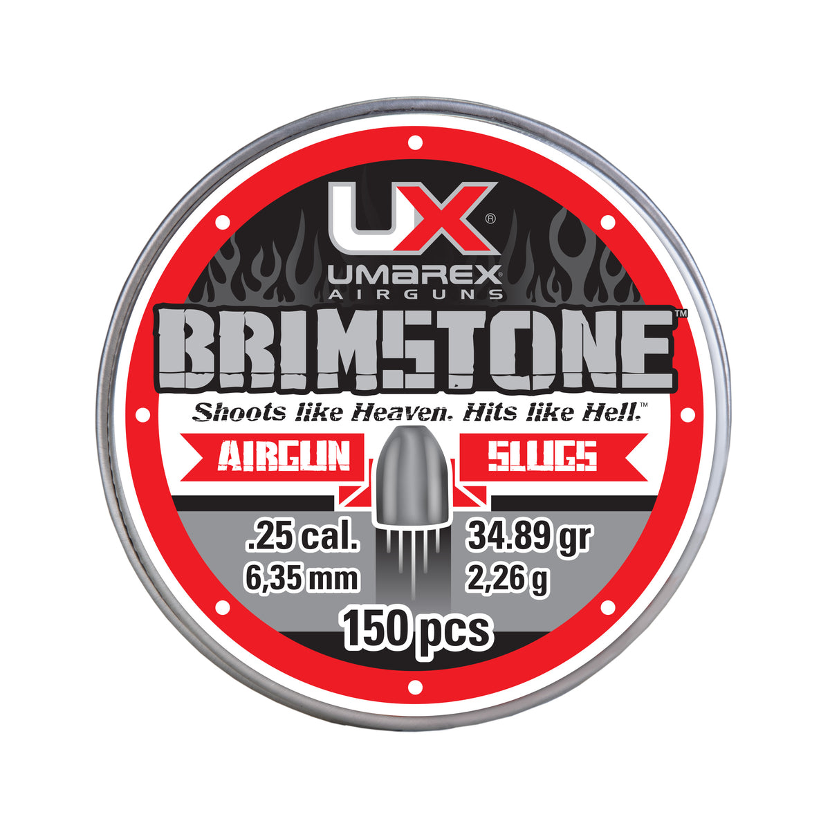 Umarex 2211351 UX Brimstone slug, .25 (weight 34.89 gr), 150 ct